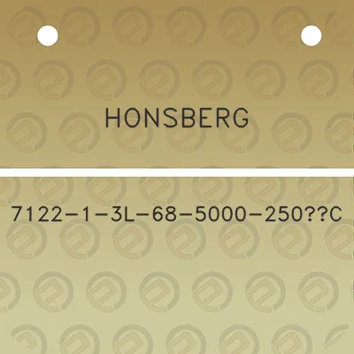 honsberg-7122-1-3l-68-5000-250c