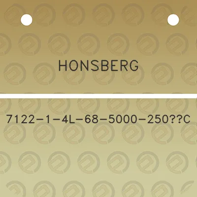 honsberg-7122-1-4l-68-5000-250c