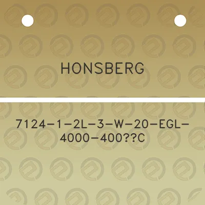 honsberg-7124-1-2l-3-w-20-egl-4000-400c