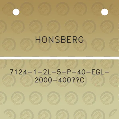 honsberg-7124-1-2l-5-p-40-egl-2000-400c