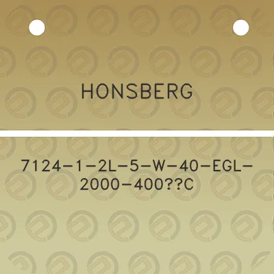 honsberg-7124-1-2l-5-w-40-egl-2000-400c