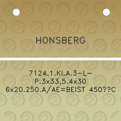 honsberg-71241kla3-l-p3x3354x30-6x20250aaebeist-450c