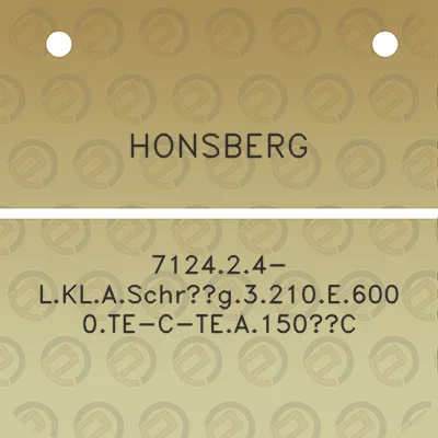 honsberg-712424-lklaschrag3210e6000te-c-tea150c