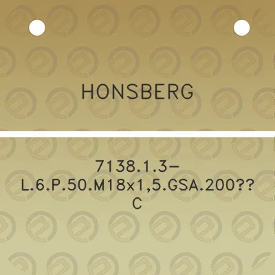 honsberg-713813-l6p50m18x15gsa200c