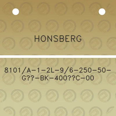 honsberg-8101a-1-2l-96-250-50-g12-bk-400c-00