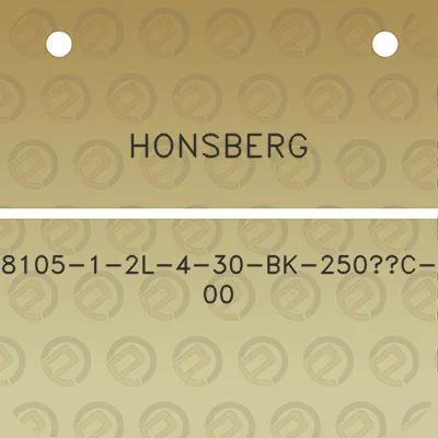 honsberg-8105-1-2l-4-30-bk-250c-00