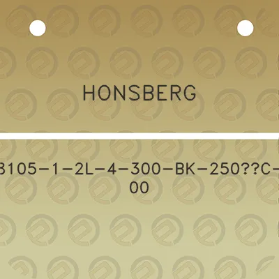 honsberg-8105-1-2l-4-300-bk-250c-00