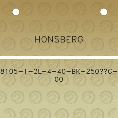 honsberg-8105-1-2l-4-40-bk-250c-00