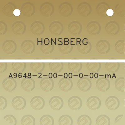 honsberg-a9648-2-00-00-0-00-ma