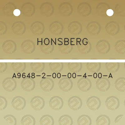 honsberg-a9648-2-00-00-4-00-a