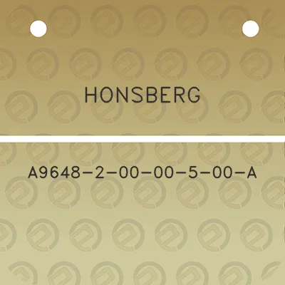 honsberg-a9648-2-00-00-5-00-a