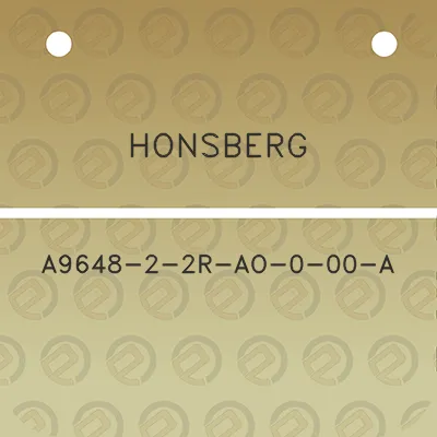 honsberg-a9648-2-2r-ao-0-00-a