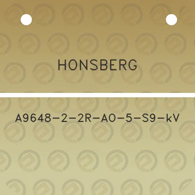 honsberg-a9648-2-2r-ao-5-s9-kv