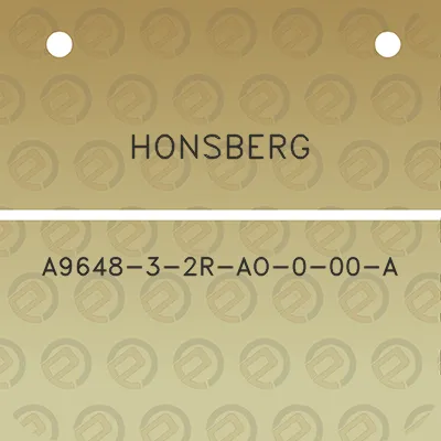 honsberg-a9648-3-2r-ao-0-00-a