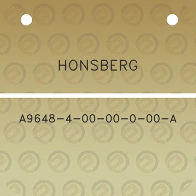 honsberg-a9648-4-00-00-0-00-a