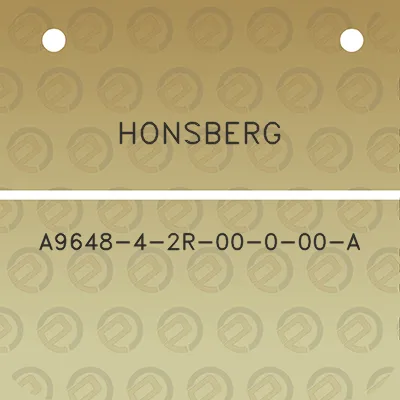 honsberg-a9648-4-2r-00-0-00-a