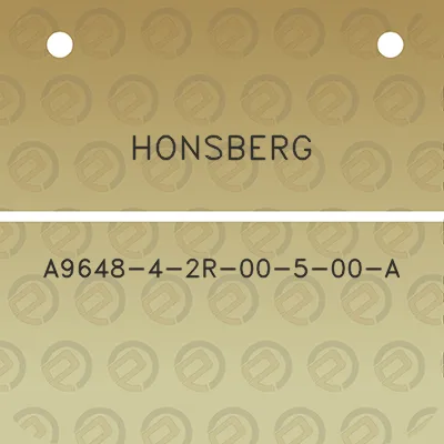 honsberg-a9648-4-2r-00-5-00-a