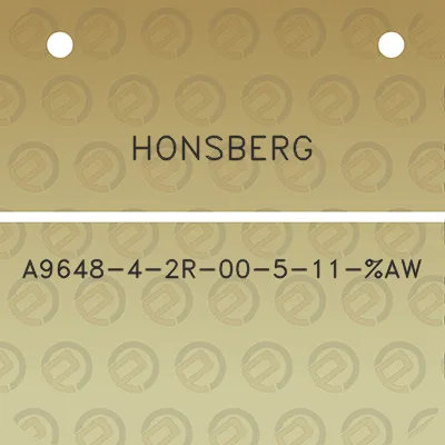 honsberg-a9648-4-2r-00-5-11-aw