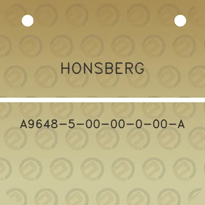 honsberg-a9648-5-00-00-0-00-a