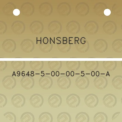 honsberg-a9648-5-00-00-5-00-a