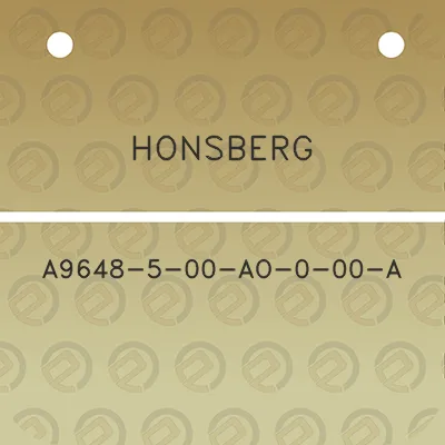 honsberg-a9648-5-00-ao-0-00-a