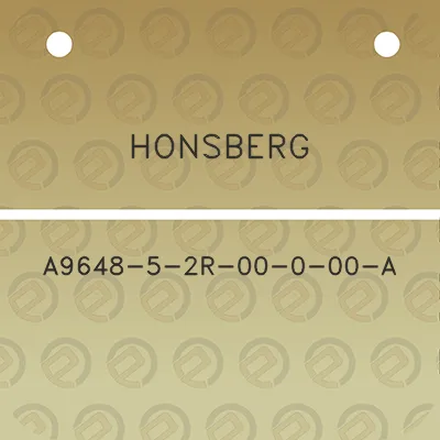 honsberg-a9648-5-2r-00-0-00-a