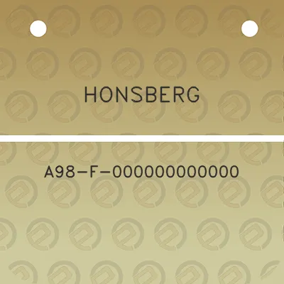 honsberg-a98-f-000000000000