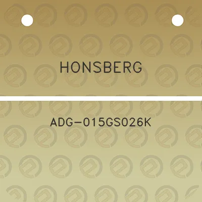 honsberg-adg-015gs026k