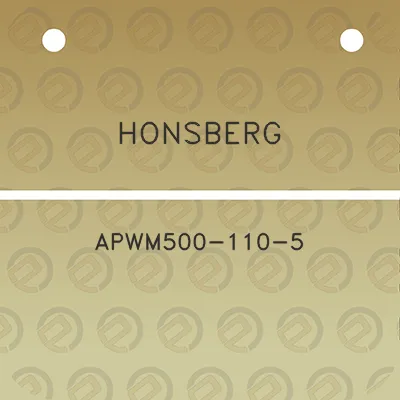 honsberg-apwm500-110-5