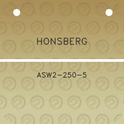 honsberg-asw2-250-5