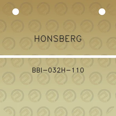 honsberg-bbi-032h-110