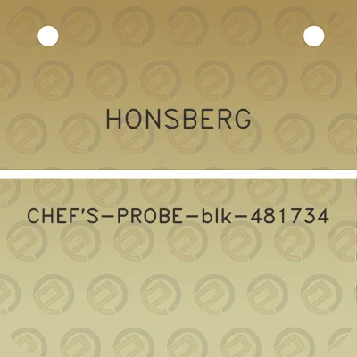 honsberg-chefs-probe-blk-481734