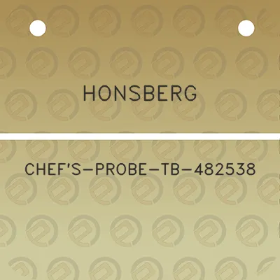 honsberg-chefs-probe-tb-482538