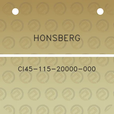 honsberg-ci45-115-20000-000