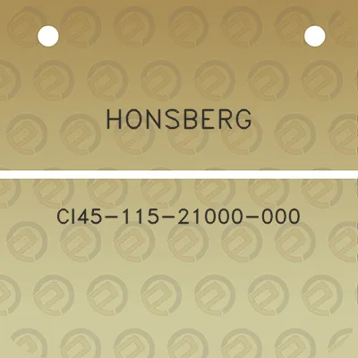 honsberg-ci45-115-21000-000