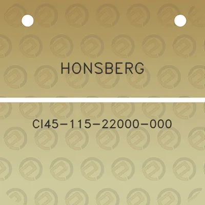 honsberg-ci45-115-22000-000