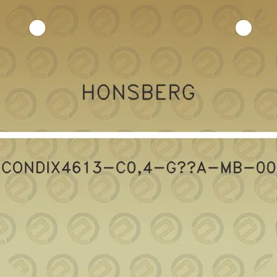 honsberg-condix4613-c04-g12a-mb-00