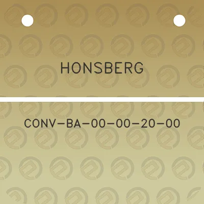 honsberg-conv-ba-00-00-20-00