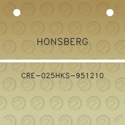 honsberg-cre-025hks-951210