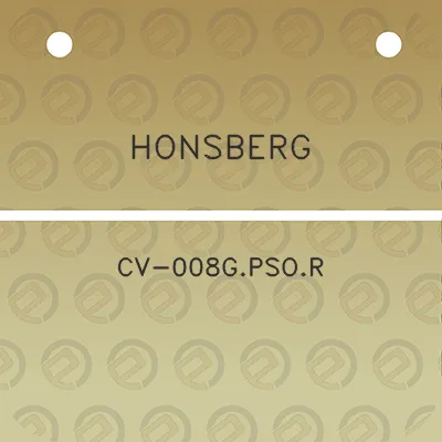 honsberg-cv-008gpsor