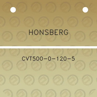 honsberg-cvt500-0-120-5