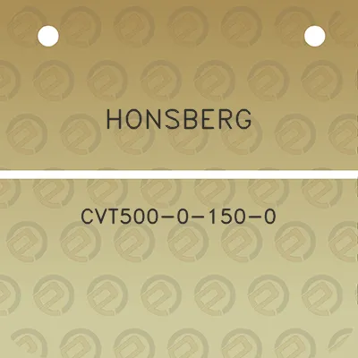 honsberg-cvt500-0-150-0