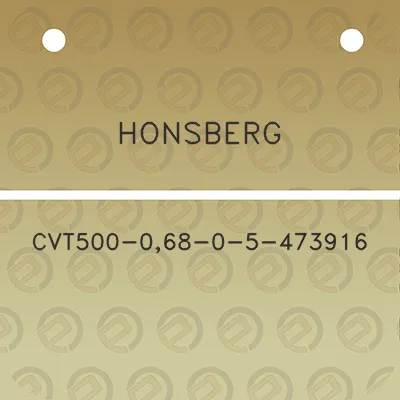 honsberg-cvt500-068-0-5-473916