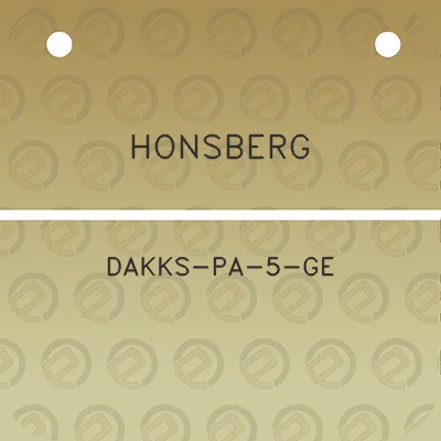 honsberg-dakks-pa-5-ge