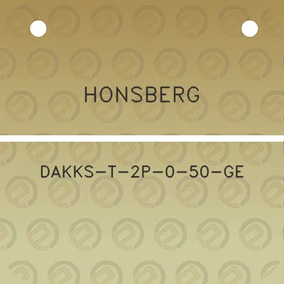 honsberg-dakks-t-2p-0-50-ge