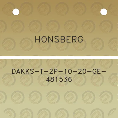 honsberg-dakks-t-2p-10-20-ge-481536