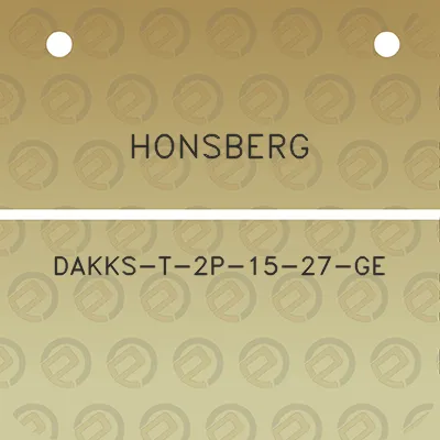 honsberg-dakks-t-2p-15-27-ge