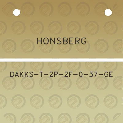 honsberg-dakks-t-2p-2f-0-37-ge