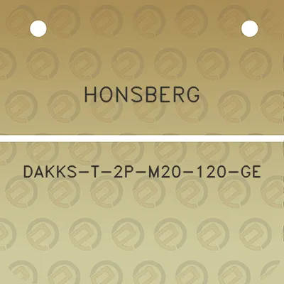 honsberg-dakks-t-2p-m20-120-ge