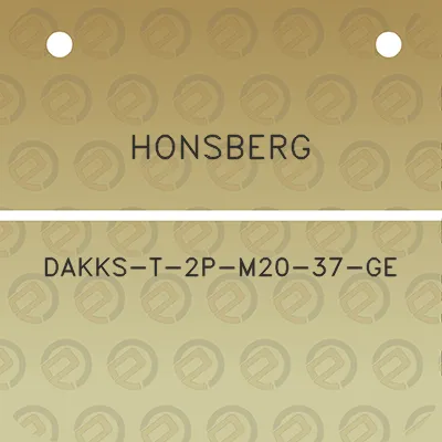 honsberg-dakks-t-2p-m20-37-ge